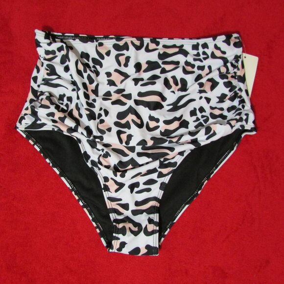 Other - Animal Print Swim Bottoms - Side Ruching Lined Nice!
